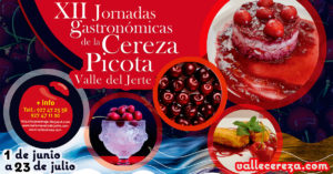 Restaurantes y Menús en las XII Jornadas Gastronómicas de la Cereza Picota (1 de junio - 23 de julio en el Valle del Jerte)